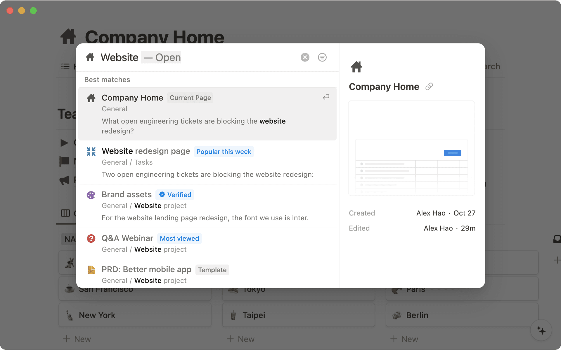 Bessere Suchfunktion