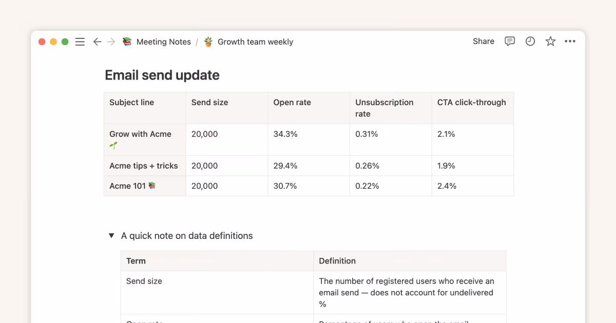 So nutzt du einfache Tabellen bei Notion am besten (und so nicht)
