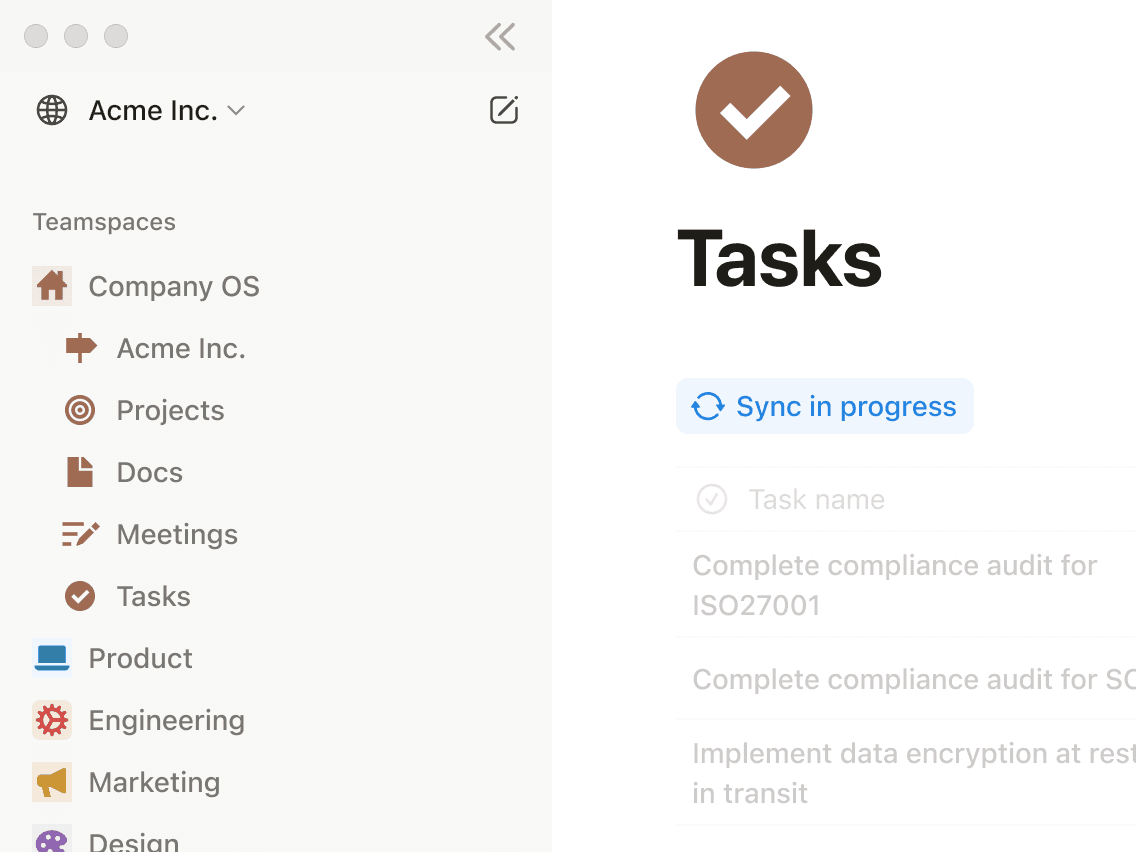 Individuell anpassbarer Workspace