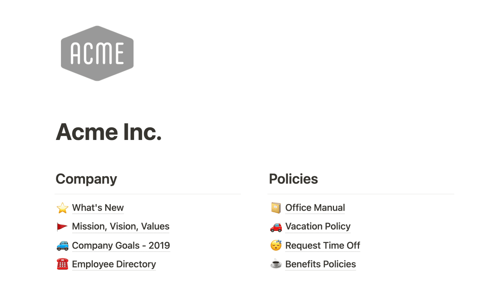 Workspace und Seitenleiste